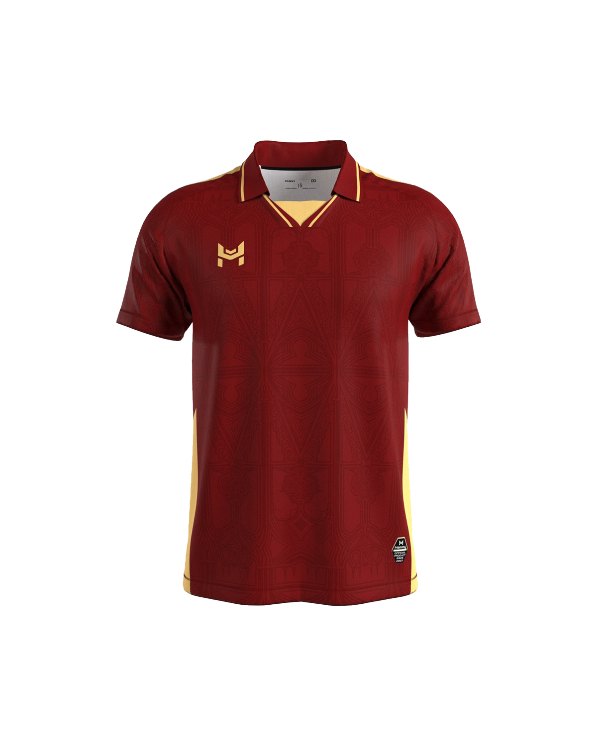 Front of the Hammy maroon and gold ornamental polo football jersey 2026/27