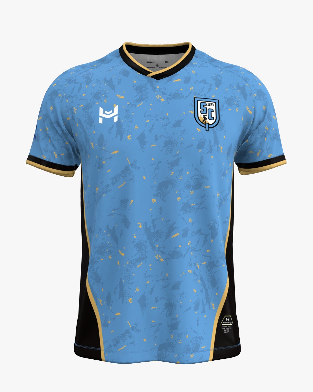 Front of the Al-Qasim SC sky blue home football jersey 2026/27