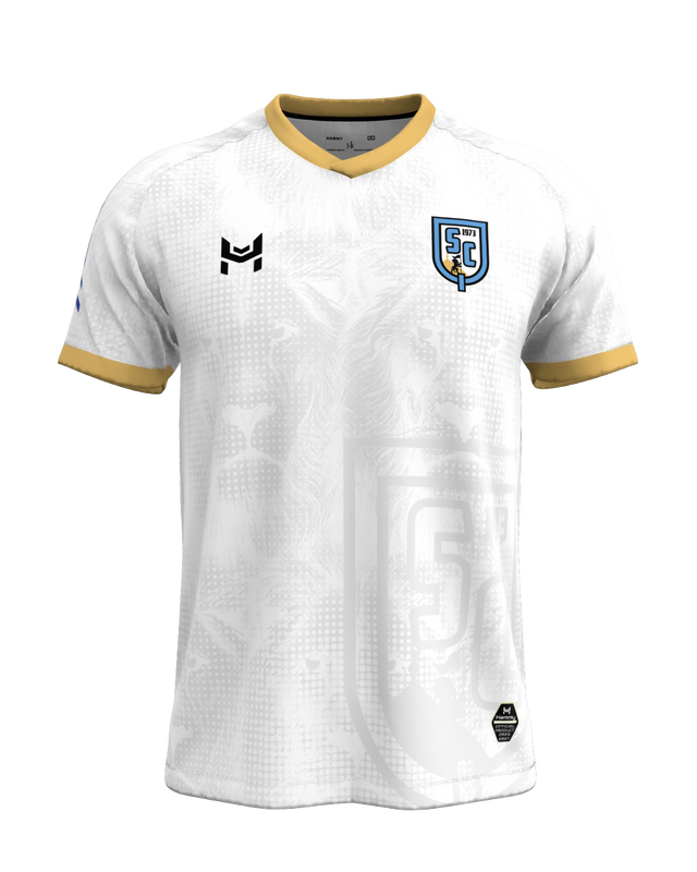 Al-Qasim SC Away Football Jersey 2026/27 – White & Gold