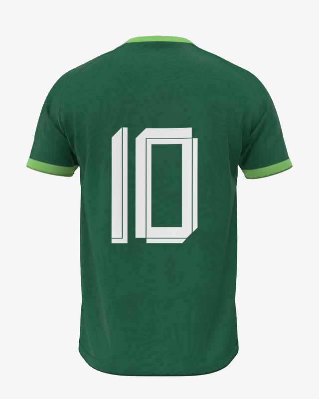 Hammy Green Football Jersey 2026/27 – Tonal Leaf Print