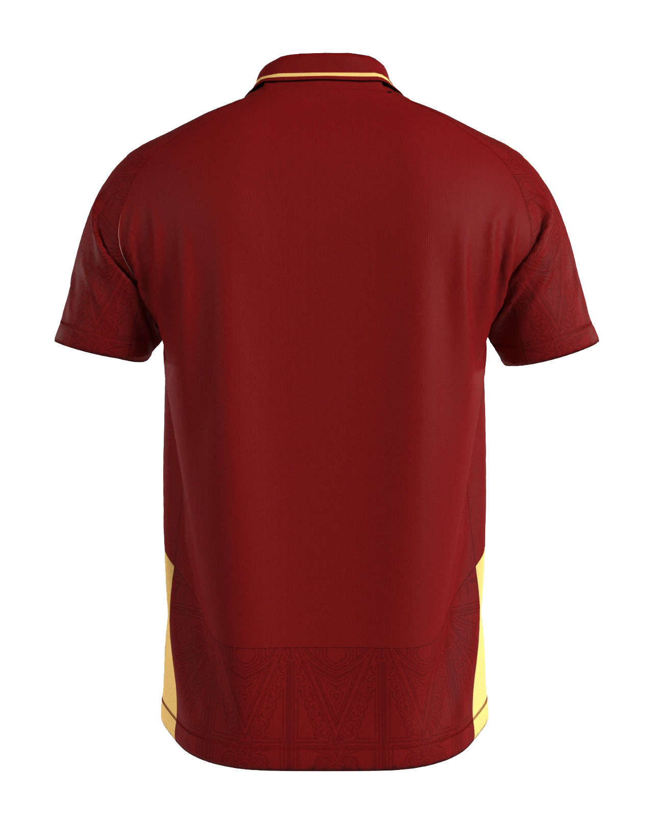 Back of the Hammy maroon and gold ornamental polo football jersey 2026/27