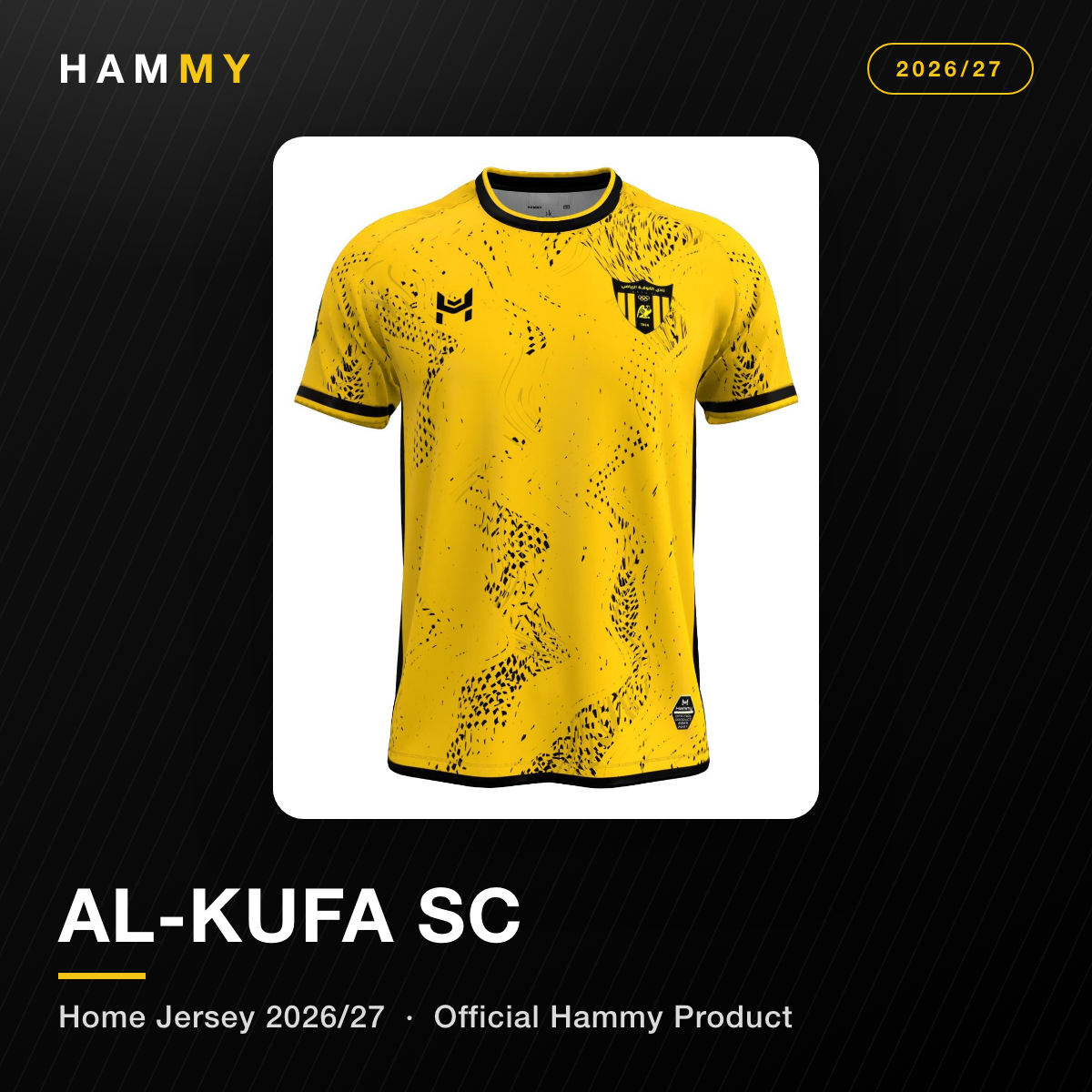 Al-Kufa SC home football jersey 2026/27 promotional banner